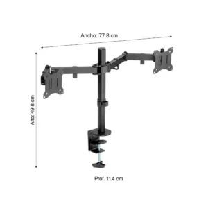 Rack Prolink para escritorio para 2 monitores 17-32″
