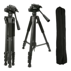 Trípode Profesional Cámara Celular 3 Secciones + Soporte + Funda 1.50Mt GUC-520