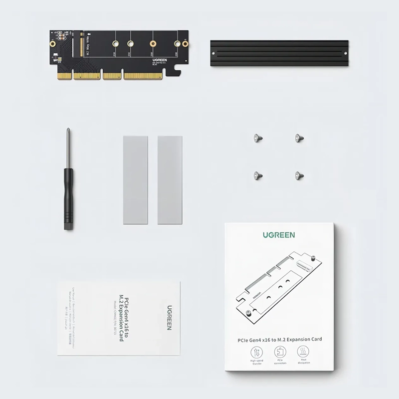 Adaptador Ugreen x1 M.2 NVMe PCIe 3.0 X4 CM302 para SSD hasta 4TB, modelo 30715 - Imagen 2